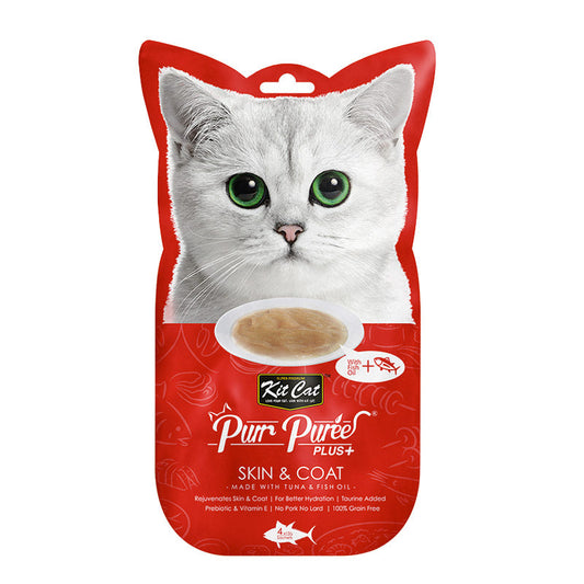 Kit Cat PureePlus Skin & Coat(Tuna) 60grm