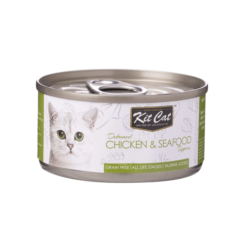 Kit Cat-tin- Chicken & Seafood Toppers 80g