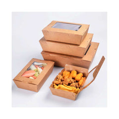 Kraft Lunch Box With Window - Your One Stop Solution UAE