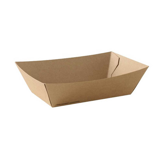 Kraft Boat Tray #4 Large 1X500 Pieces - Your One Stop Solution UAE