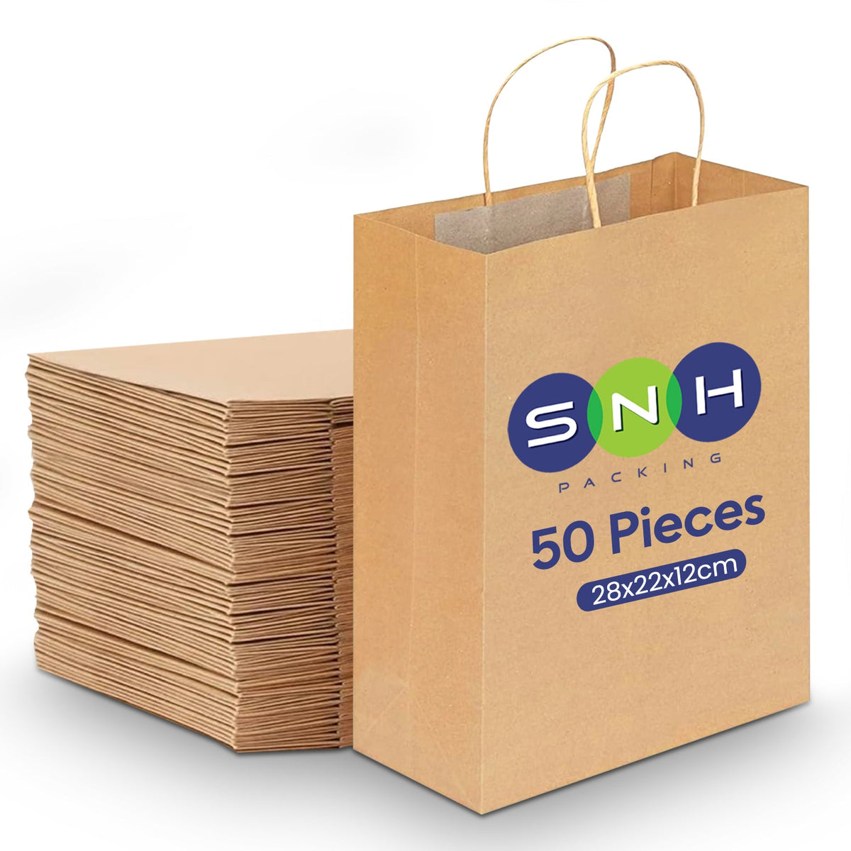 Kraft Paper Bag Brown Twisted Handle