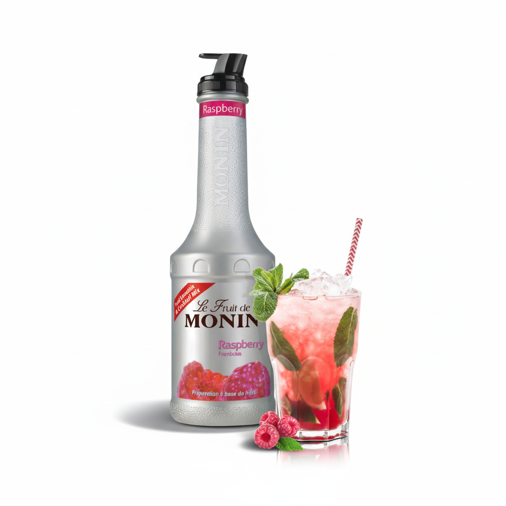 Monin Raspberry Fruit Mix Puree 1 Liter