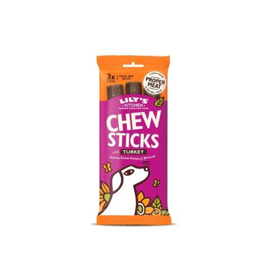 Lily's Kitchen Dog Chew Sticks with Turkey Dog Treats 120G