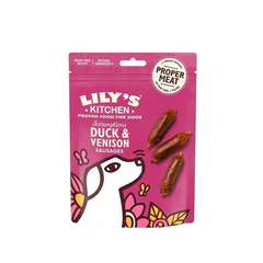 Lily's Kitchen Scrumptious Duck & Venison Sausages Dog Treats (70g)
