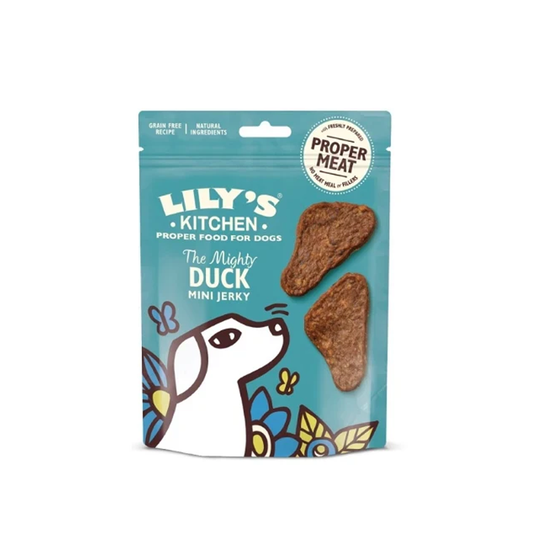 Lily's Kitchen The Mighty Duck Mini Jerky Grain Free Dog Treats 70G