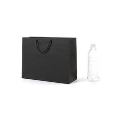 Luxury Black Paper Bag 33x12x28cm with Handle Gift Shopping Handle Bags