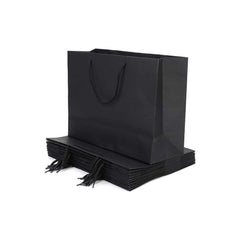 Luxury Black Paper Bag 33x12x28cm with Handle Gift Shopping Handle Bags