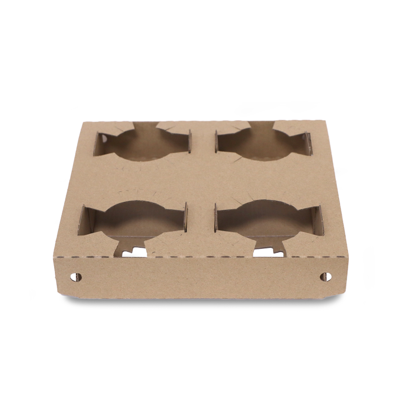 Mighty Drink Tray – E-Flute Brown | Beverage & Food Tray for Cafes