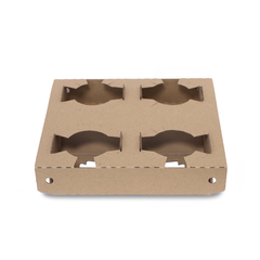 Mighty Drink Tray – E-Flute Brown | Beverage & Food Tray for Cafes
