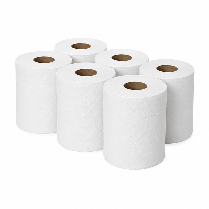 Maxi Roll 2 Ply Tissue 900g Soft Absorbent Plain Roll LMT