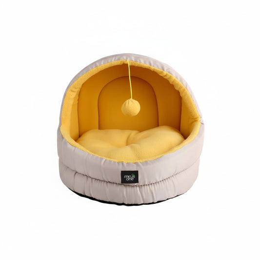 All For Paws Hideaway Cat Cave Yellow