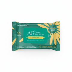 NurturePro AG+ Silver Pet Wet Wipes -Green Tea (10 Sheets/ Pack)