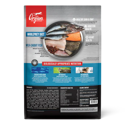 Orijen Six Fish Formula Protein-Rich Grain Free Diet Cat Dry Food 1.8 KG