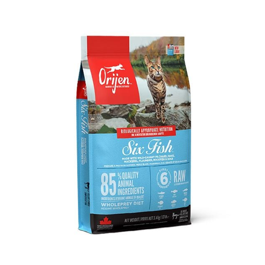 Orijen Six Fish Formula Protein-Rich Grain Free Diet Cat Dry Food 1.8 KG