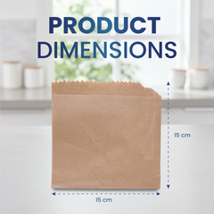 Paper Cookie Pouches – Brown & White | Bakery & Takeaway Packaging