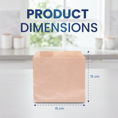 Paper Cookie Pouches – Brown & White | Bakery & Takeaway Packaging