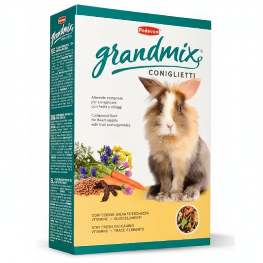 Padovan Grandmix Coniglieti(Bunnies) For Rabbit[Weight - 850g]