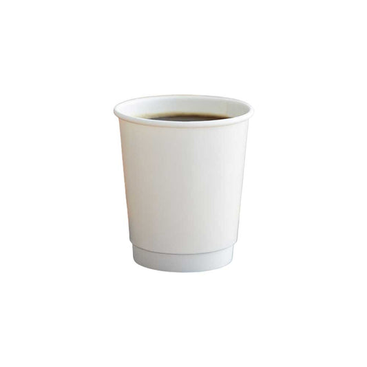 Coffee Cup White 8 Oz Double Wall 20X25 1X500 Pieces - Your One Stop Solution UAE