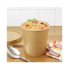 Kraft Soup Bowl Brown 16 OZ With Lid 1X500 Pieces