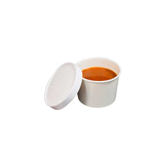 Paper Soup Bowl Lid 12oz White 1X500 Pieces