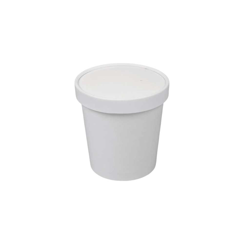 Paper Soup Bowl Lid 16oz White 1X500 Pieces