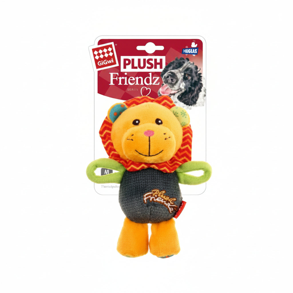 Gigwi Plush Friendz Dog Toy – Lion