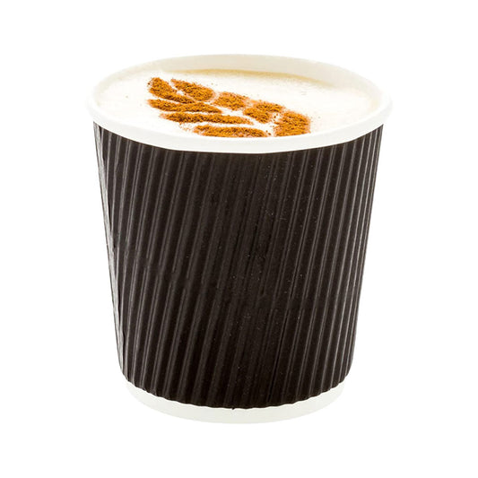 Ripple Coffee Cup 4 Ounce Black 1X1000 Pieces - Your One Stop Solution UAE