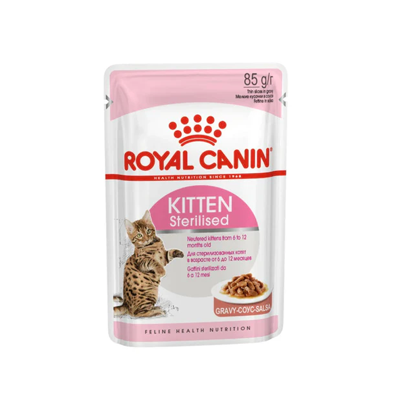 Royal Canin Feline Health Nutrition Kitten Sterilised Gravy (WET FOOD - Pouches)