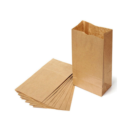 SOS Kraft Paper Bag 4 Brown 13X8X24CM 1X2000 Pieces - Your One Stop Solution UAE