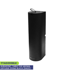 AURASYNC Aroma Diffuser 200ml – Table Top Black & Wall Plug White (RAD2) | Compact Home & Office Scent Machine