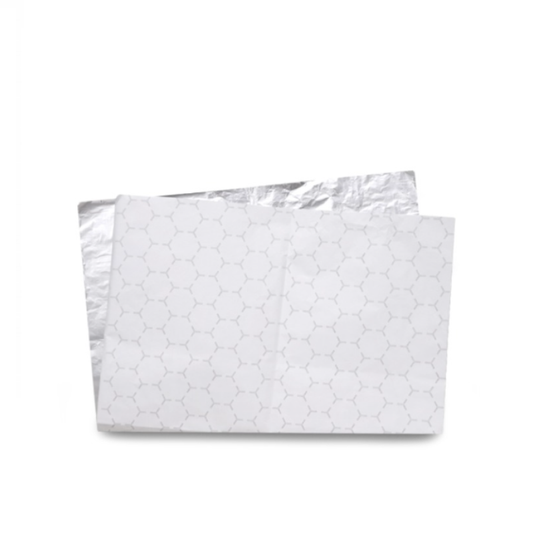 Aluminium Burger Foil Wrap – Plain 25x35 CM | Takeaway & Food Packaging