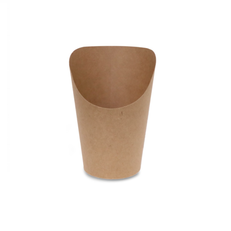 French Fries Scoop Brown 12oz – Disposable Kraft Paper Scoop | 1×1000PCS