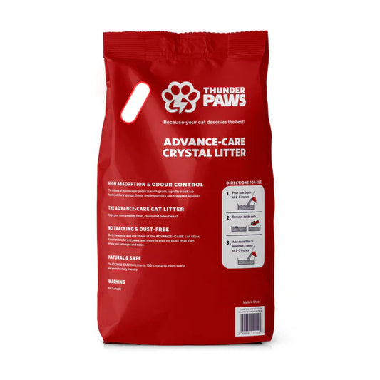 Thunder Paws Advance Care Non-Clumping Crystal Cat Litter 5+1 Liter FREE