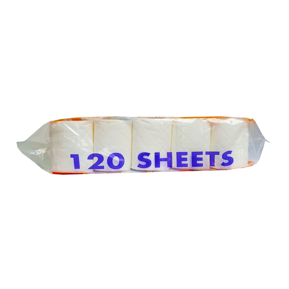 Toilet Roll Tissues 120 Sheets Pack of 10 Pieces