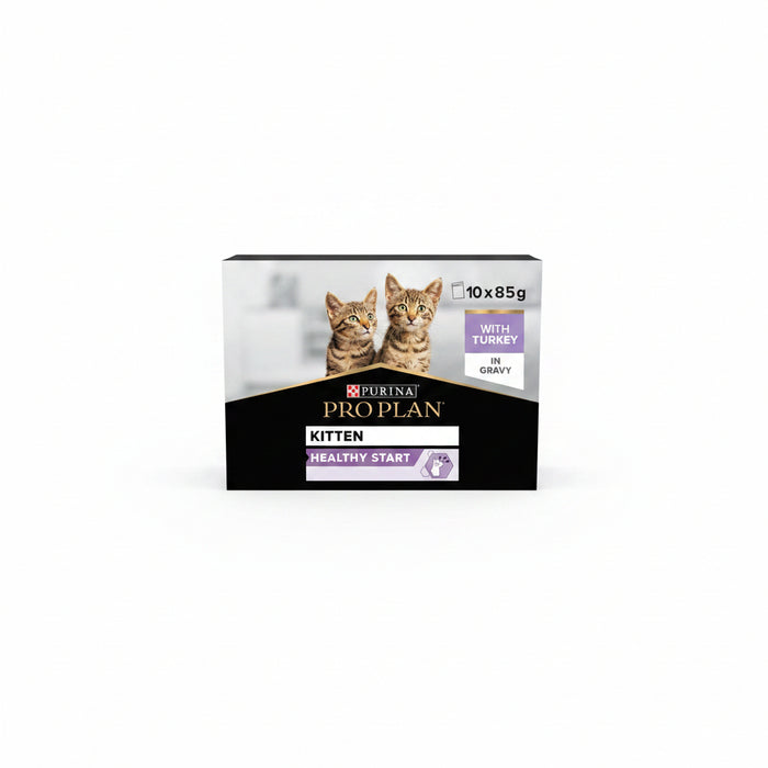 Purina Pro Plan Kitten, Wet Cat Food, Turkey in Gravy, Multipack, 10 x 85g