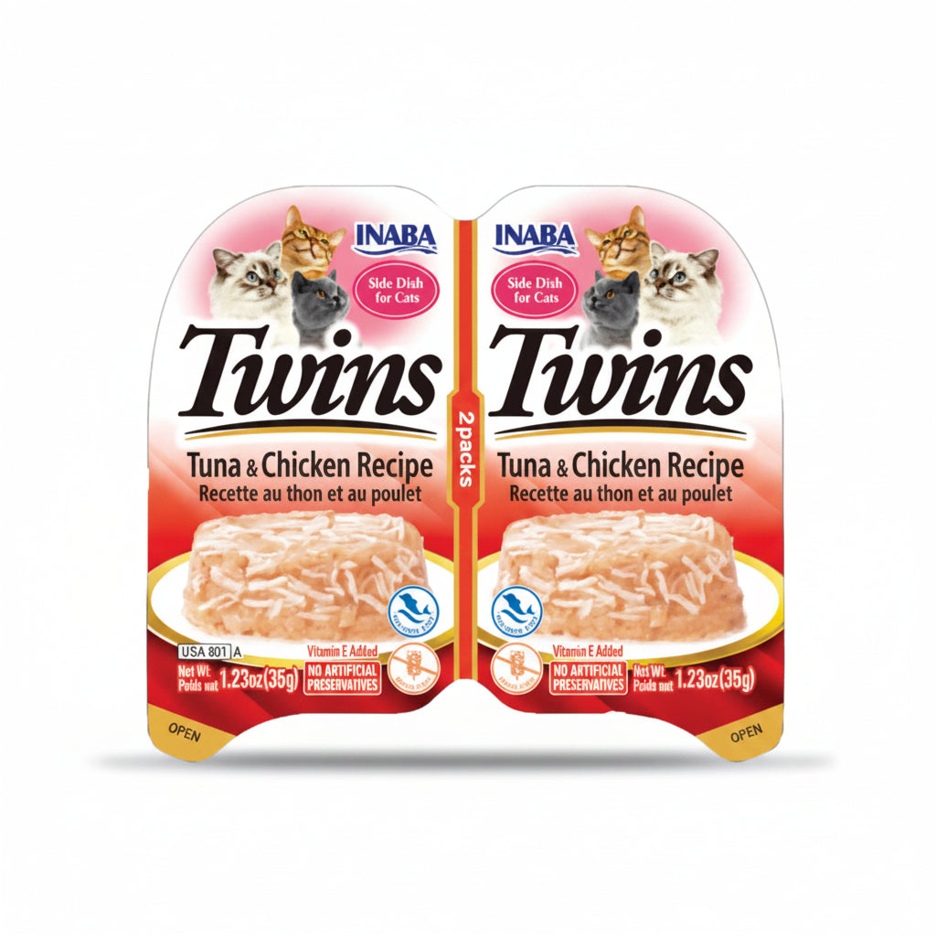 Inaba Twins Tuna & Chicken Recipe - 2x35g