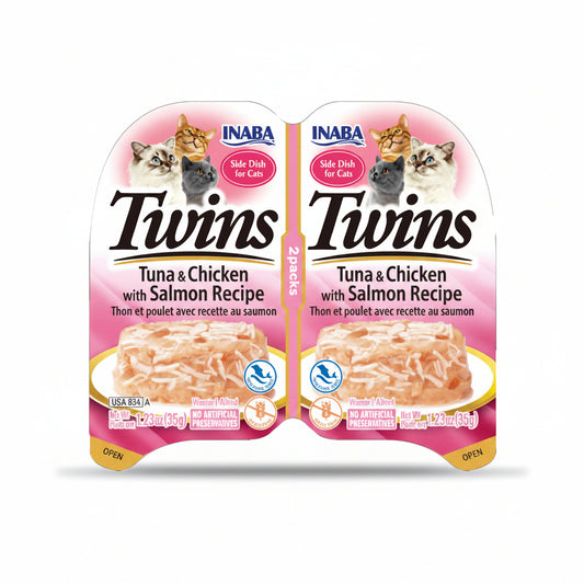 Inaba Twins Tuna & Chicken with Salmon Recipe - 2x35g