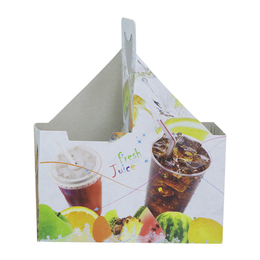 Printed White Paper Corrugated 2 Cup Holder 1X250 Pieces - Your One Stop Solution UAE