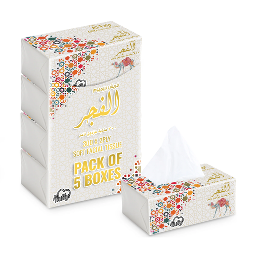 Al Fajr Nylon Tissue 300x2PLY (Total 600 Sheets) – 5BXS PKT
