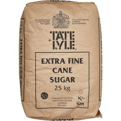 Tate & Lyle Caster Sugar – 25KG Bag (Fine Baking Sugar)