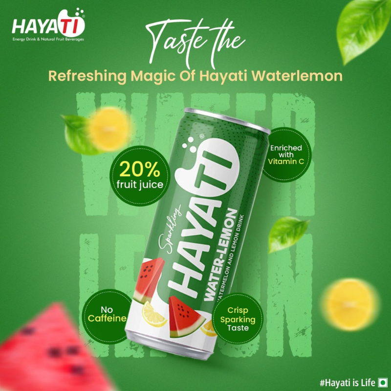 HAYTI Water-Lemon Fruit Sparkling (20% Fruit Juice) 24X250ML
