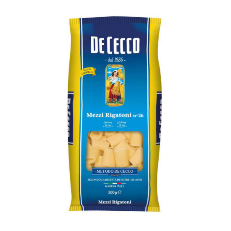 De Cecco Rigatoni No. 26 – 500g