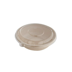 Bagasse Round Containers – Multiple Sizes | With PET & PP Lids | Eco-Friendly Disposable