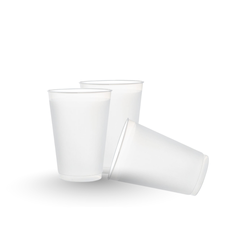 PP Frosted Juice Cup – 12oz | Semi-Transparent Disposable Cup | Food Packaging Supplies