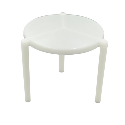 White Round Pizza Stand – Durable, Heat-Resistant Serving Stand