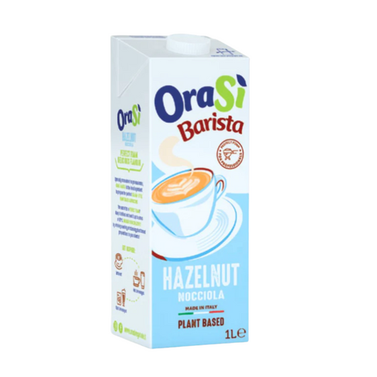 Orasi Hazelnut Barista Plant-Based Milk – 12 x 1L