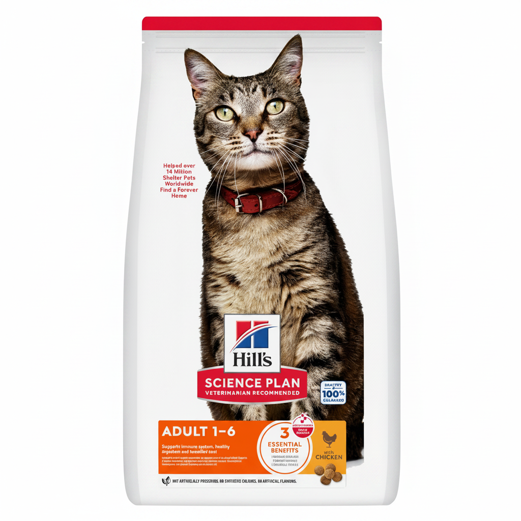 Hillâ€™s Science Plan Adult Cat Food With Chicken (1.5kg)