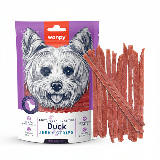 Wanpy Soft Duck Jerky Strips 100g