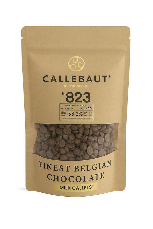 CALLEBAUT MILK CHOCOLATE CHIPS (33.6%)  #CAL 823