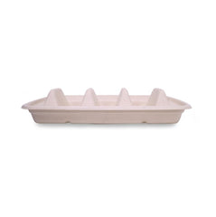 Bagasse Tacos Tray with PP Lid – Eco-Friendly Food Packaging